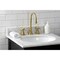 Kingston Brass KS2987ZX Millennium Widespread Bathroom Faucet W/ Brass Pop-Up, Brass KS2987ZX - alternate 2